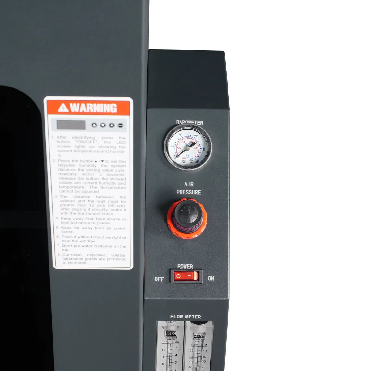 1-60% RH Nitrogen Dry Cabinet 1430L ESD Desiccator Cabinet Low Humidity Storage,  NC1430B-6