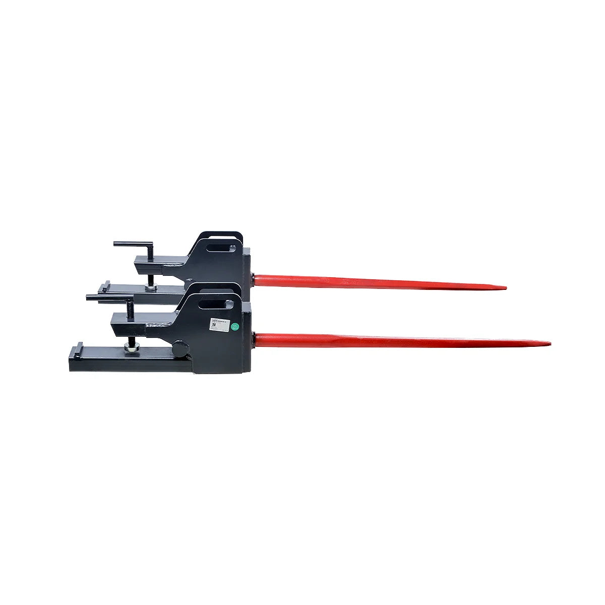 MechMaxx 43" Clamp-On Hay Bale Spear 1100lbs Capacity for Tractor Skid Steer Loader