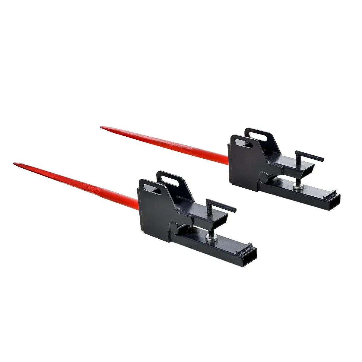 MechMaxx 43" Clamp-On Hay Bale Spear 1100lbs Capacity for Tractor Skid Steer Loader