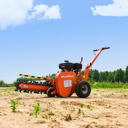 MechMaxx 7HP Gas Powered Cable Ditching Mini Trencher , TCR650