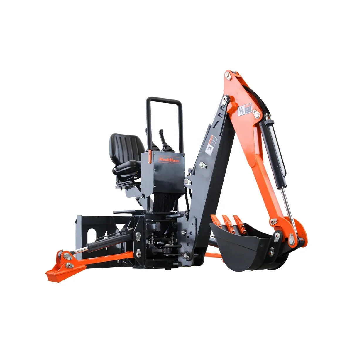 Skid Steer Backhoe 8ft Digging Depth, 16” Bucket Included,70°  Left/Right Swivel Rotation SBH50