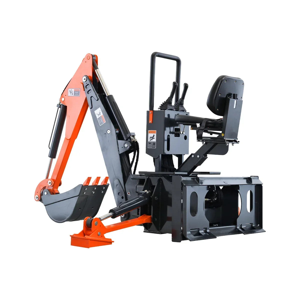 Skid Steer Backhoe 8ft Digging Depth, 16” Bucket Included,70°  Left/Right Swivel Rotation SBH50