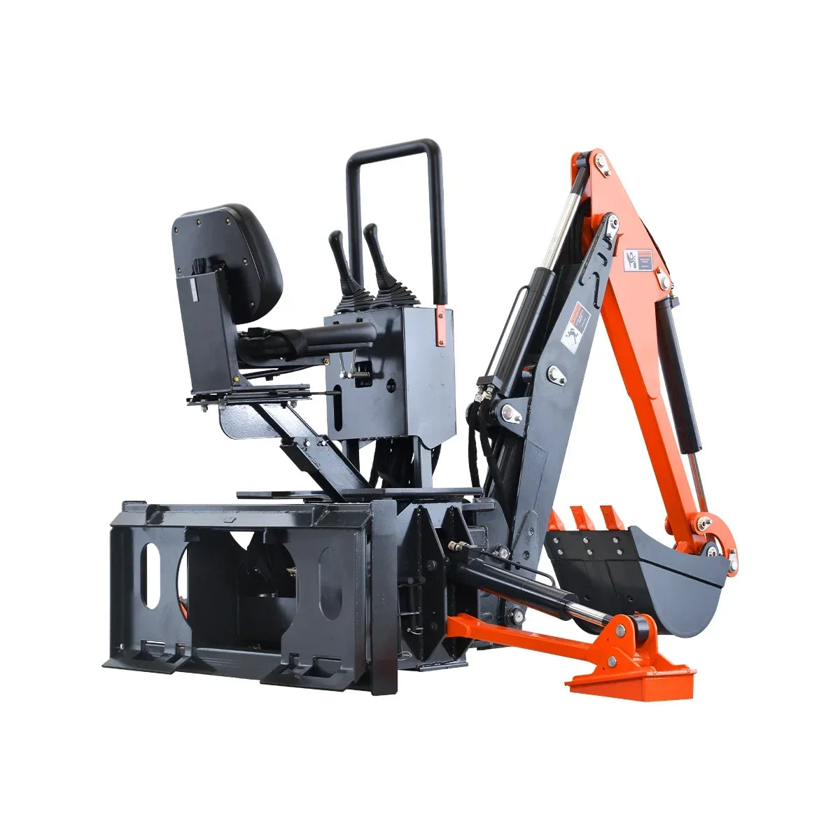 Skid Steer Backhoe 8ft Digging Depth, 16” Bucket Included,70°  Left/Right Swivel Rotation SBH50
