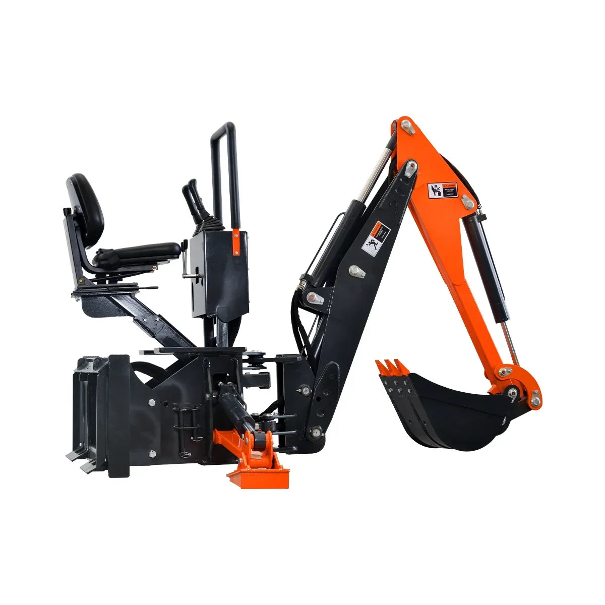 Skid Steer Backhoe 8ft Digging Depth, 16” Bucket Included,70°  Left/Right Swivel Rotation SBH50