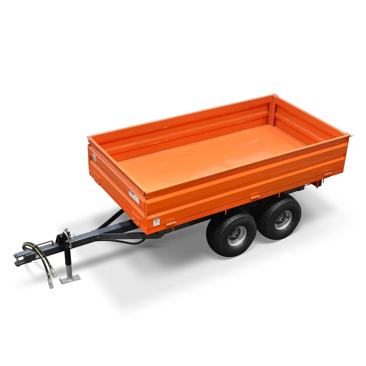 3-Point PTO Stump Grinder & 2-Ton Heavy-Duty Dump Trailer Bundle, SG24 & DT4X8