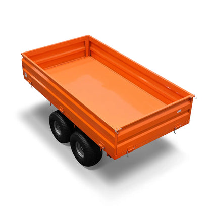 3-Point PTO Stump Grinder & 2-Ton Heavy-Duty Dump Trailer Bundle, SG24 & DT4X8