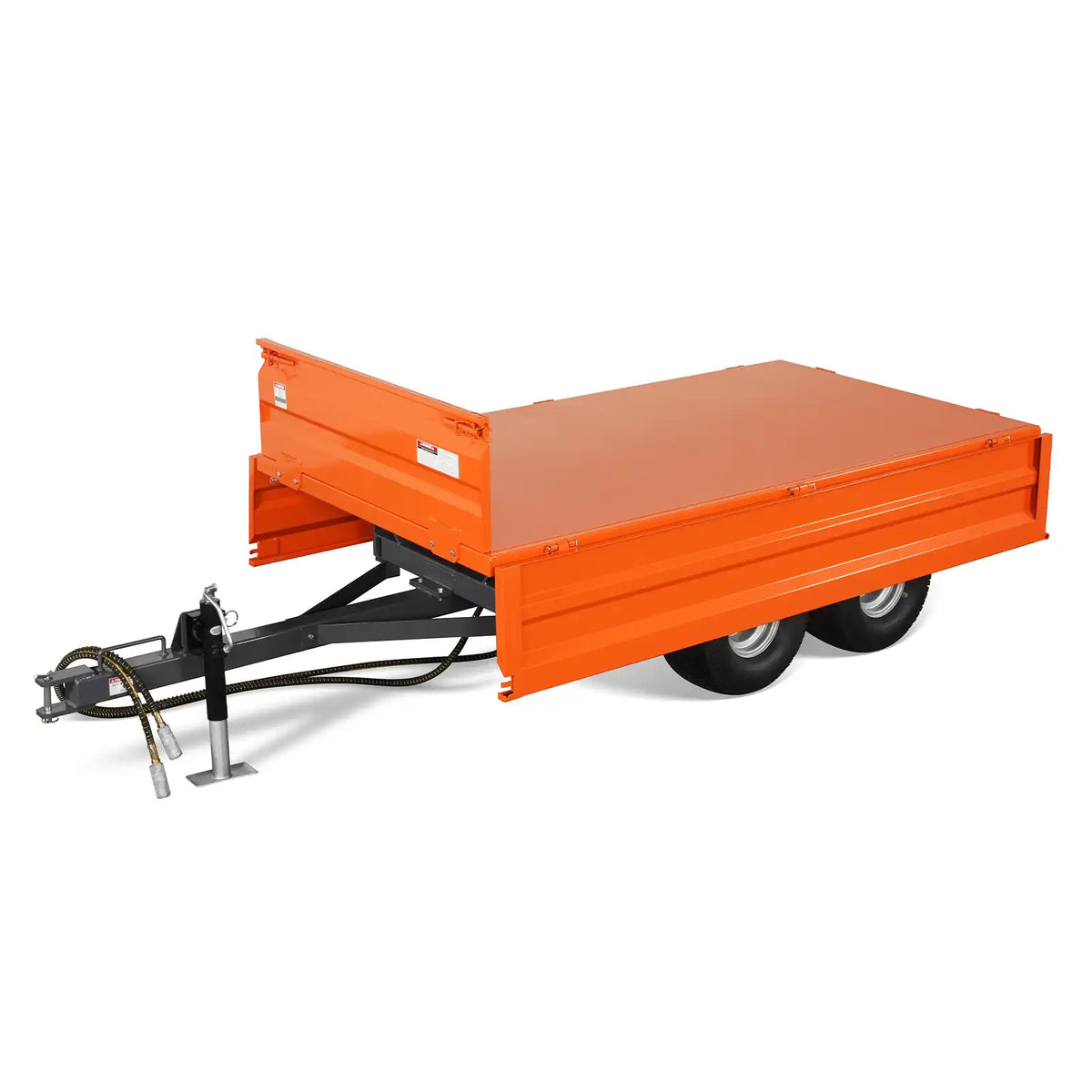 3-Point PTO Stump Grinder & 2-Ton Heavy-Duty Dump Trailer Bundle, SG24 & DT4X8