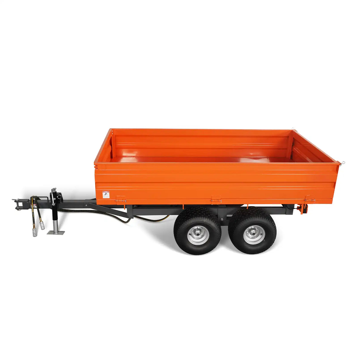 3-Point PTO Stump Grinder & 2-Ton Heavy-Duty Dump Trailer Bundle, SG24 & DT4X8