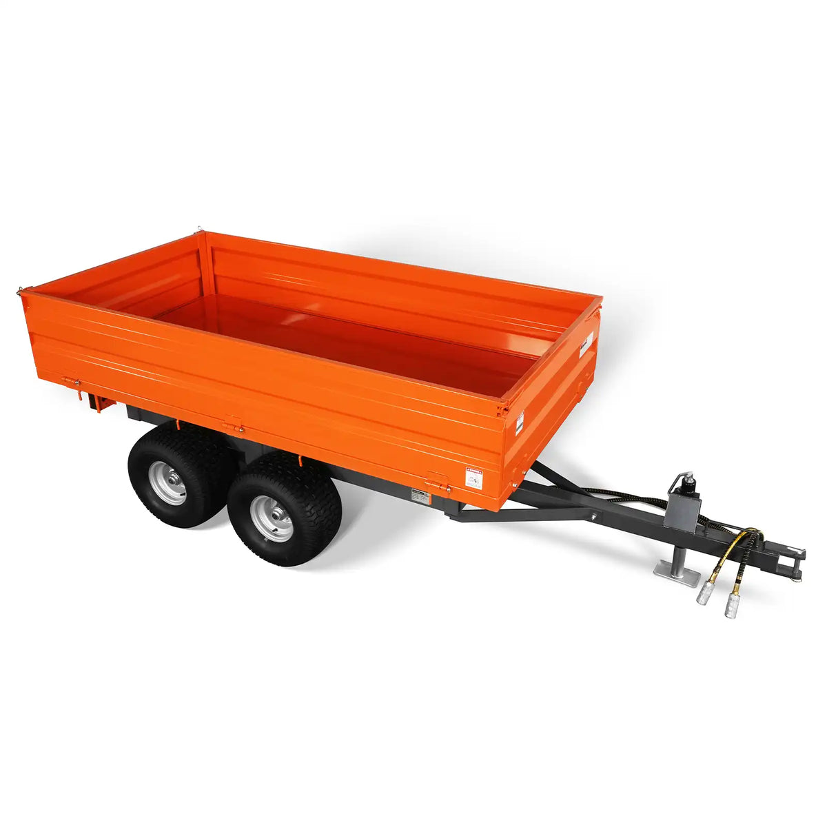 3-Point PTO Stump Grinder & 2-Ton Heavy-Duty Dump Trailer Bundle, SG24 & DT4X8