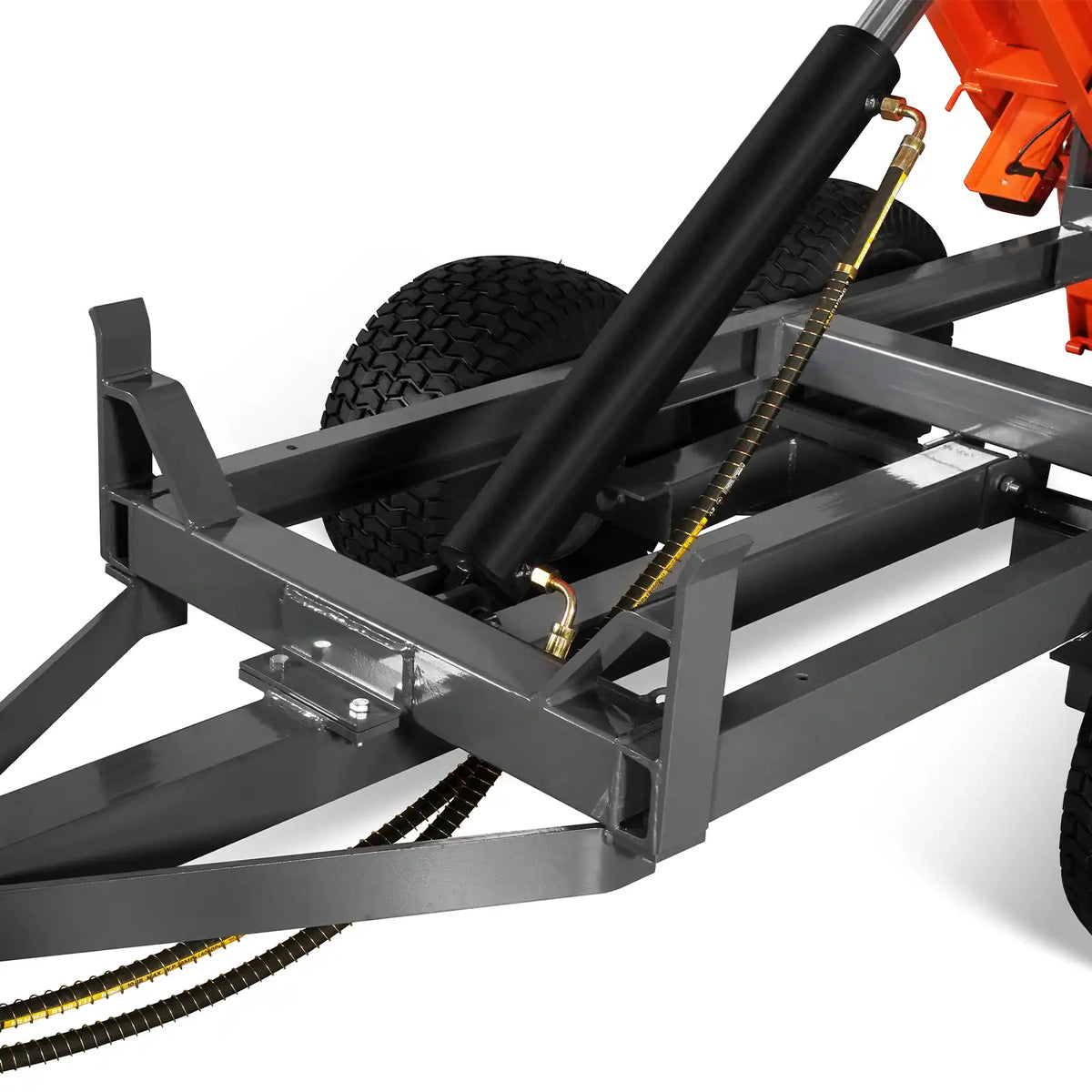 3-Point PTO Stump Grinder & 2-Ton Heavy-Duty Dump Trailer Bundle, SG24 & DT4X8