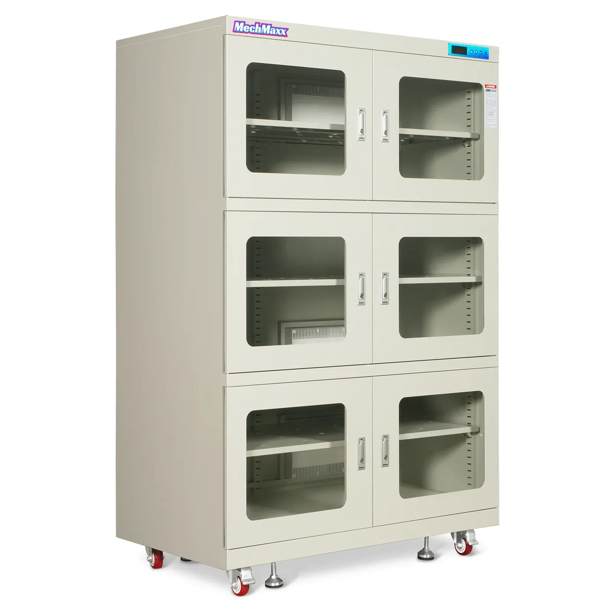 1-10% RH Electronic Dry Cabinet 1430L ESD Desiccator Cabinet Ultra-Low Humidity Storage,  White,  EDC1430CW-6