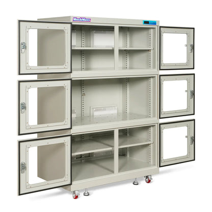 1-10% RH Electronic Dry Cabinet 1430L ESD Desiccator Cabinet Ultra-Low Humidity Storage,  White,  EDC1430CW-6