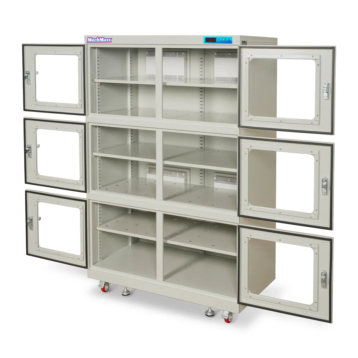 1-10% RH Electronic Dry Cabinet 1430L ESD Desiccator Cabinet Ultra-Low Humidity Storage,  White,  EDC1430CW-6