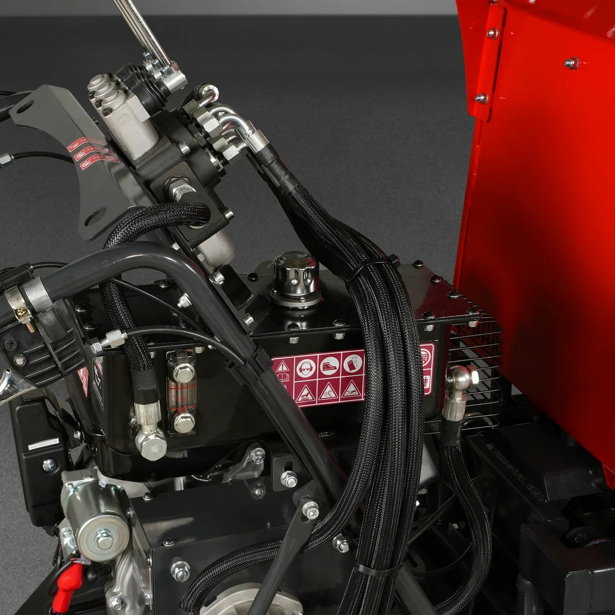 1100lbs Capacity E-Start 10HP 302cc Gas Engine Tracked Dumper Hydraulic Tipping and Lifting with Front Shovel ,  D50HTFL