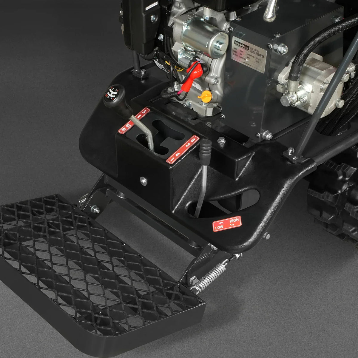 1100lbs Capacity E-Start 10HP 302cc Gas Engine Tracked Dumper Hydraulic Tipping and Lifting with Front Shovel ,  D50HTFL