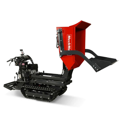 1100lbs Capacity E-Start 10HP 302cc Gas Engine Tracked Dumper Hydraulic Tipping and Lifting with Front Shovel ,  D50HTFL