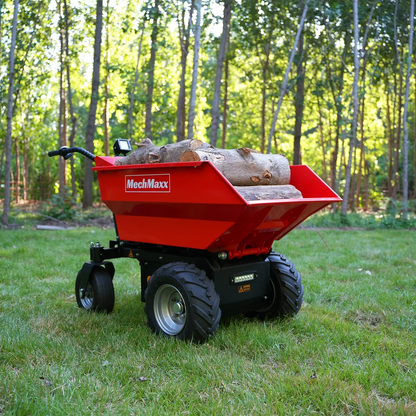 MechMaxx 1100Lbs Loading Battery Powered Barrow Electric Mini Dumper for Sale,  1000W 48V Brushless DC Motor,  E50