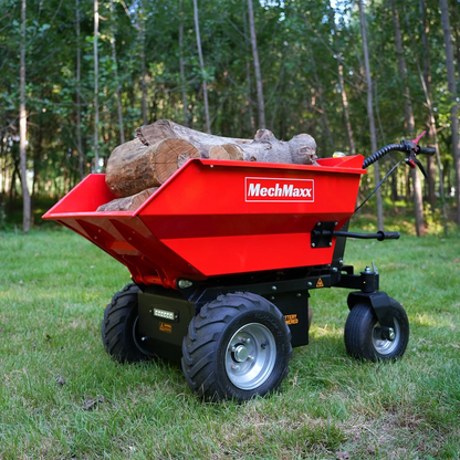 MechMaxx 1100Lbs Loading Battery Powered Barrow Electric Mini Dumper for Sale,  1000W 48V Brushless DC Motor,  E50