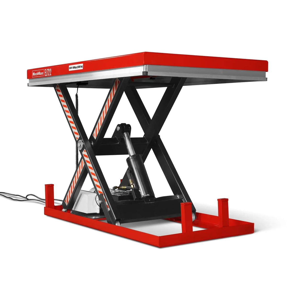 2200lb Capacity Stationary Electric Hydraulic Lift Table ,  51.2" x 32.3" Platform,  39.4" Lift Height , UL Certified Motor,  ELT22