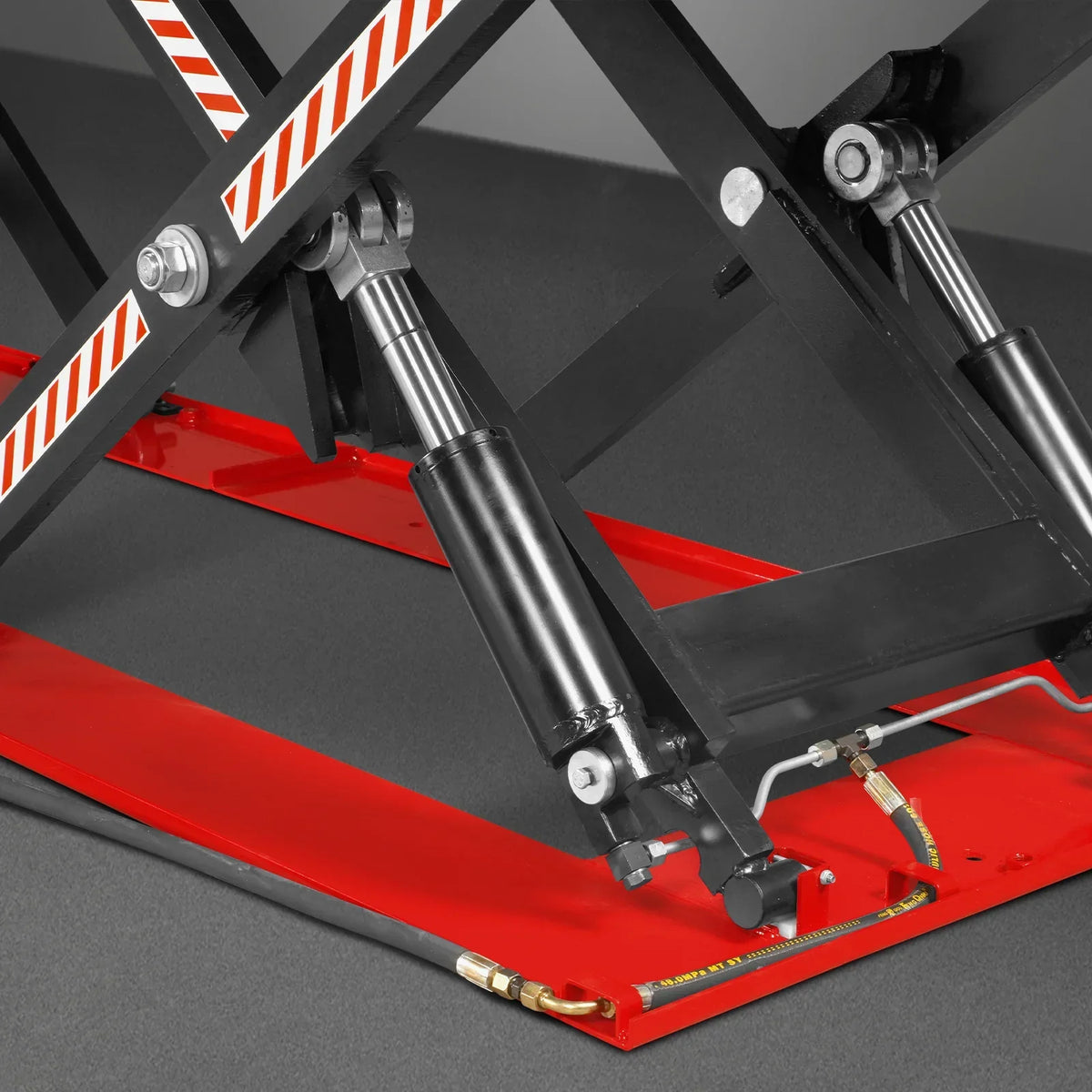 Stationary Electric Hydraulic Parallel Double Scissor Lift Table 6600lb Capacity,  112.9" x 39.4"Platform,  34.3"Lift Height, UL Certified Motor,  ELT66P