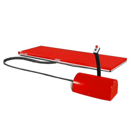 Stationary Electric Hydraulic Parallel Double Scissor Lift Table 6600lb Capacity,  112.9" x 39.4"Platform,  34.3"Lift Height, UL Certified Motor,  ELT66P