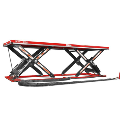 Stationary Electric Hydraulic Parallel Double Scissor Lift Table 6600lb Capacity,  112.9" x 39.4"Platform,  34.3"Lift Height, UL Certified Motor,  ELT66P