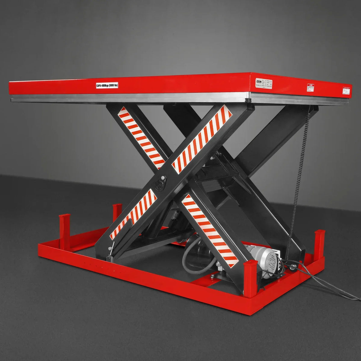 8800lbs Capacity Stationary Hydraulic Lift Table,  66.9" x 47.2" Platform,  43.3" Height,  UL Certified Motor,  ELT88