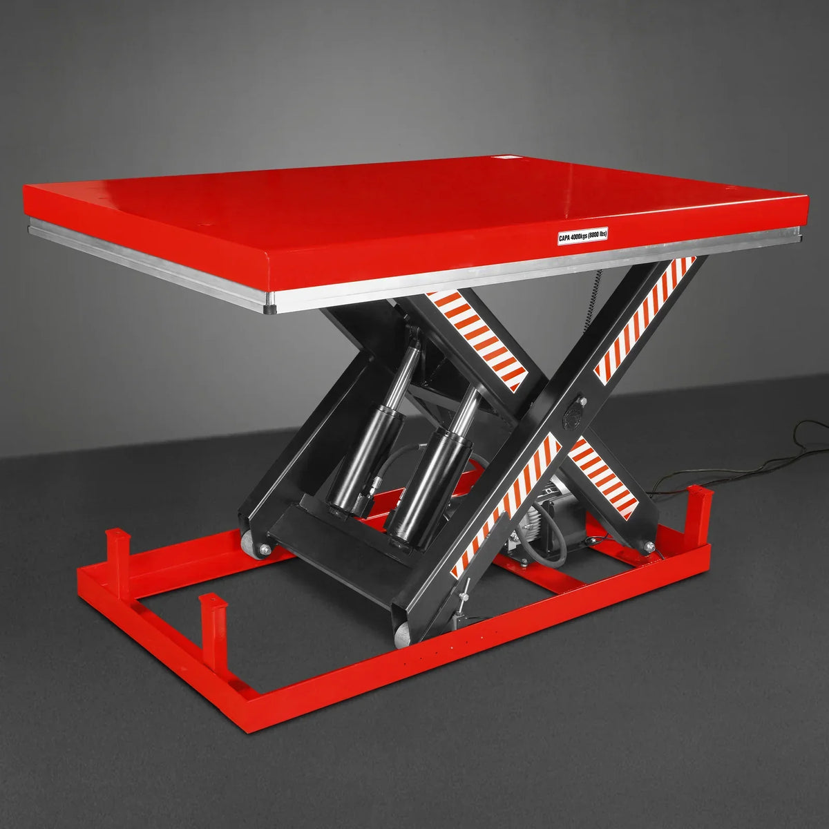 8800lbs Capacity Stationary Hydraulic Lift Table,  66.9" x 47.2" Platform,  43.3" Height,  UL Certified Motor,  ELT88