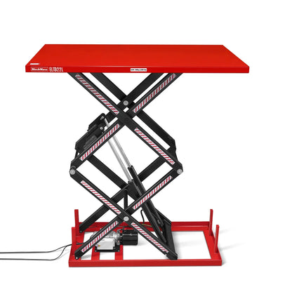 2200 lbs Capacity Stationary Powered Hydraulic Double Scissor Lift Table, 86.6" x 51.2" Platform, 94.5" Lift Height,  UL Certified Motor,  ELTD22L