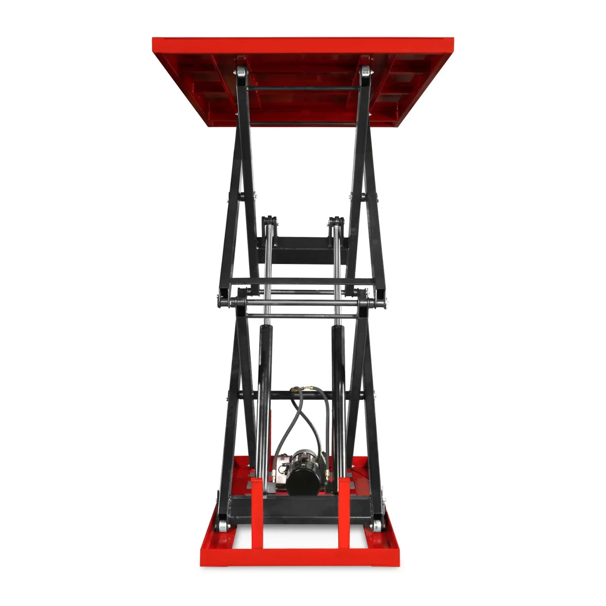 2200 lbs Capacity Stationary Powered Hydraulic Double Scissor Lift Table, 86.6" x 51.2" Platform, 94.5" Lift Height,  UL Certified Motor,  ELTD22L