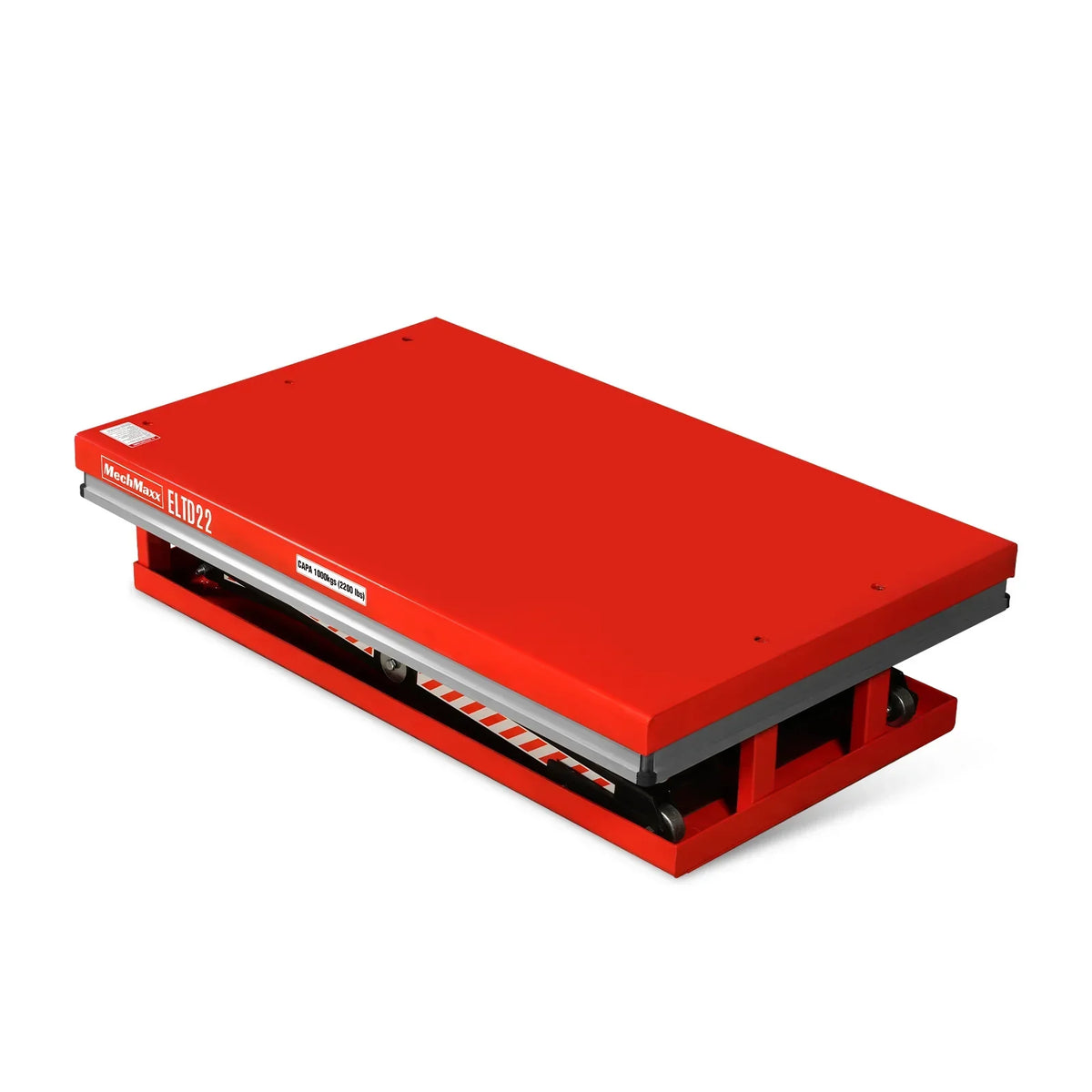 2200 lbs Capacity Stationary Electric Hydraulic Double Scissor Lift Table - 51.2" x 32.3" Platform,  70.1" Lift Height,  UL Certified Motor,  ELTD22