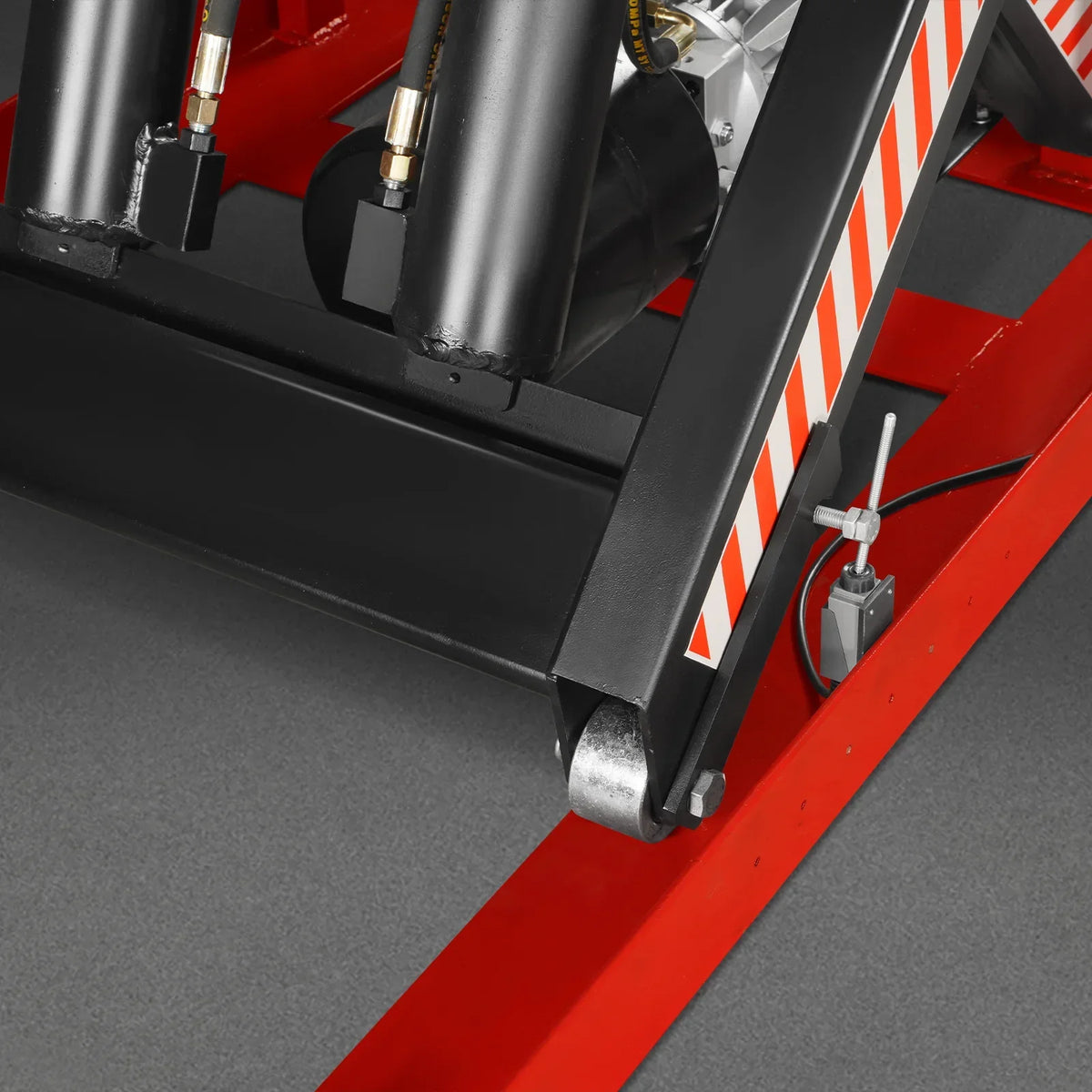 4400lbs Capacity Stationary Electric Hydraulic Double Scissor Lift Table,  51.2" x 33.5" Platform,  70.1" Lift Height,  UL Certified Motor,  ELTD44