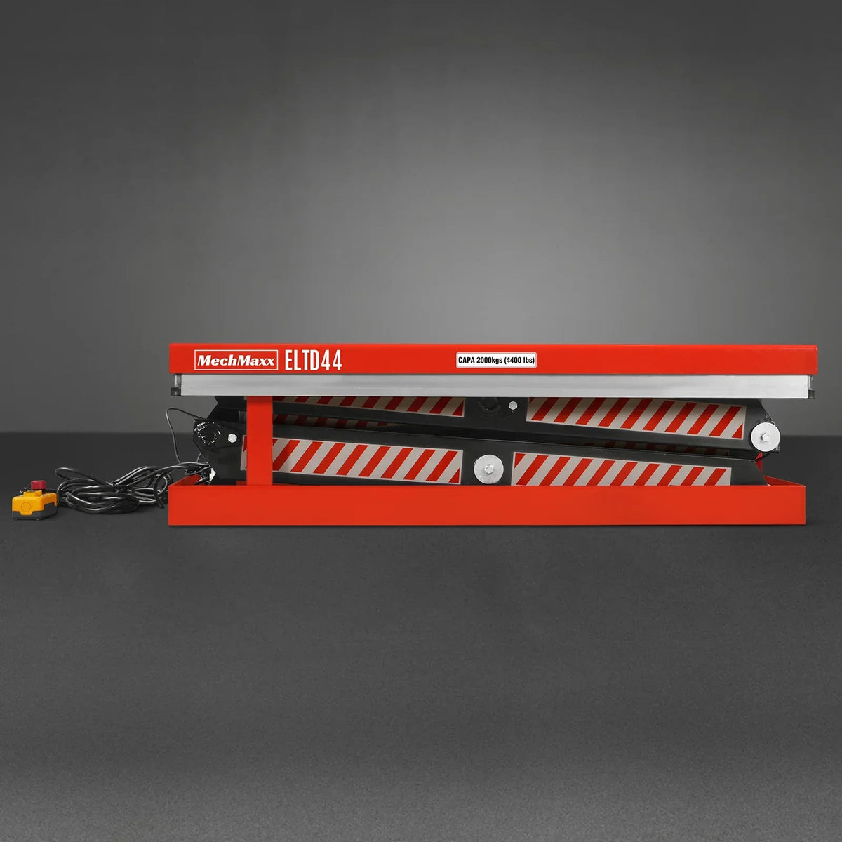 4400lbs Capacity Stationary Electric Hydraulic Double Scissor Lift Table,  51.2" x 33.5" Platform,  70.1" Lift Height,  UL Certified Motor,  ELTD44