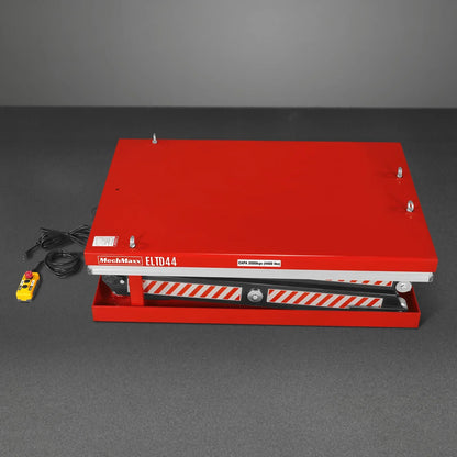 4400lbs Capacity Stationary Electric Hydraulic Double Scissor Lift Table,  51.2" x 33.5" Platform,  70.1" Lift Height,  UL Certified Motor,  ELTD44