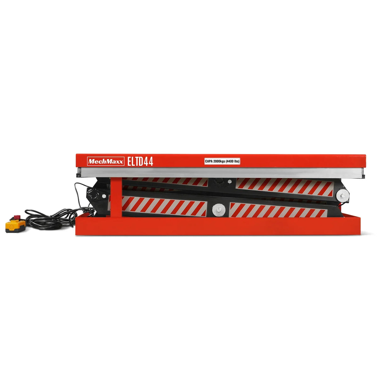 4400lbs Capacity Stationary Electric Hydraulic Double Scissor Lift Table,  51.2" x 33.5" Platform,  70.1" Lift Height,  UL Certified Motor,  ELTD44