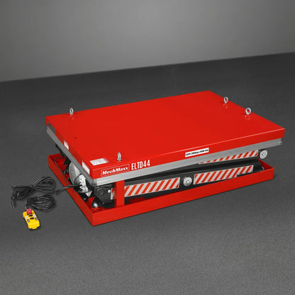 4400lbs Capacity Stationary Electric Hydraulic Double Scissor Lift Table,  51.2" x 33.5" Platform,  70.1" Lift Height,  UL Certified Motor,  ELTD44