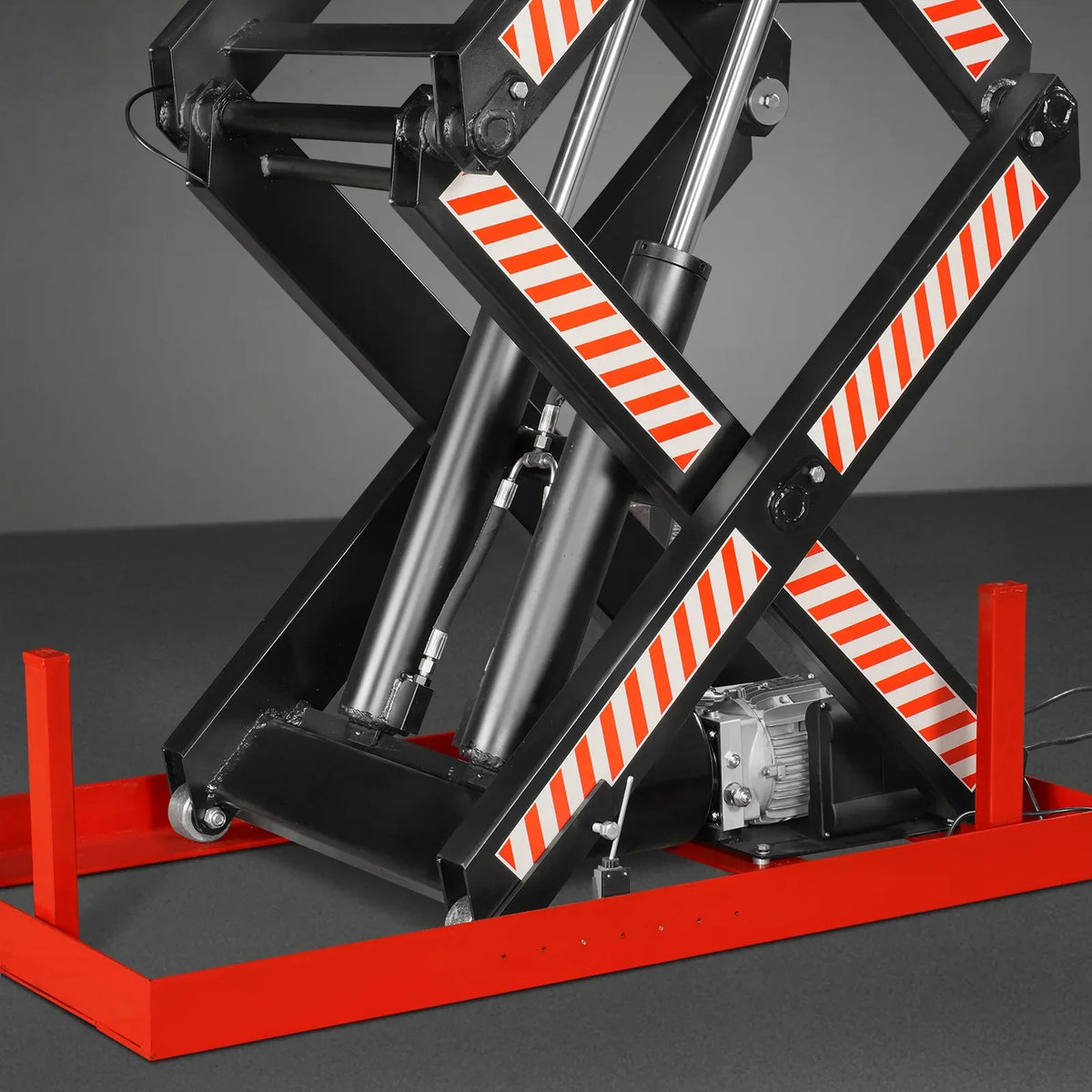 4400lbs Capacity Stationary Electric Hydraulic Double Scissor Lift Table,  51.2" x 33.5" Platform,  70.1" Lift Height,  UL Certified Motor,  ELTD44