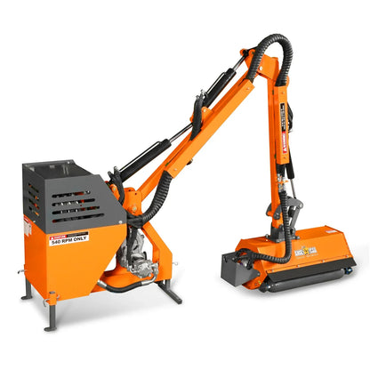31.5" Remote Control Operation, Maximum Reach 11'2", 3-Point Boom Mower, 20-55HP, ERM80