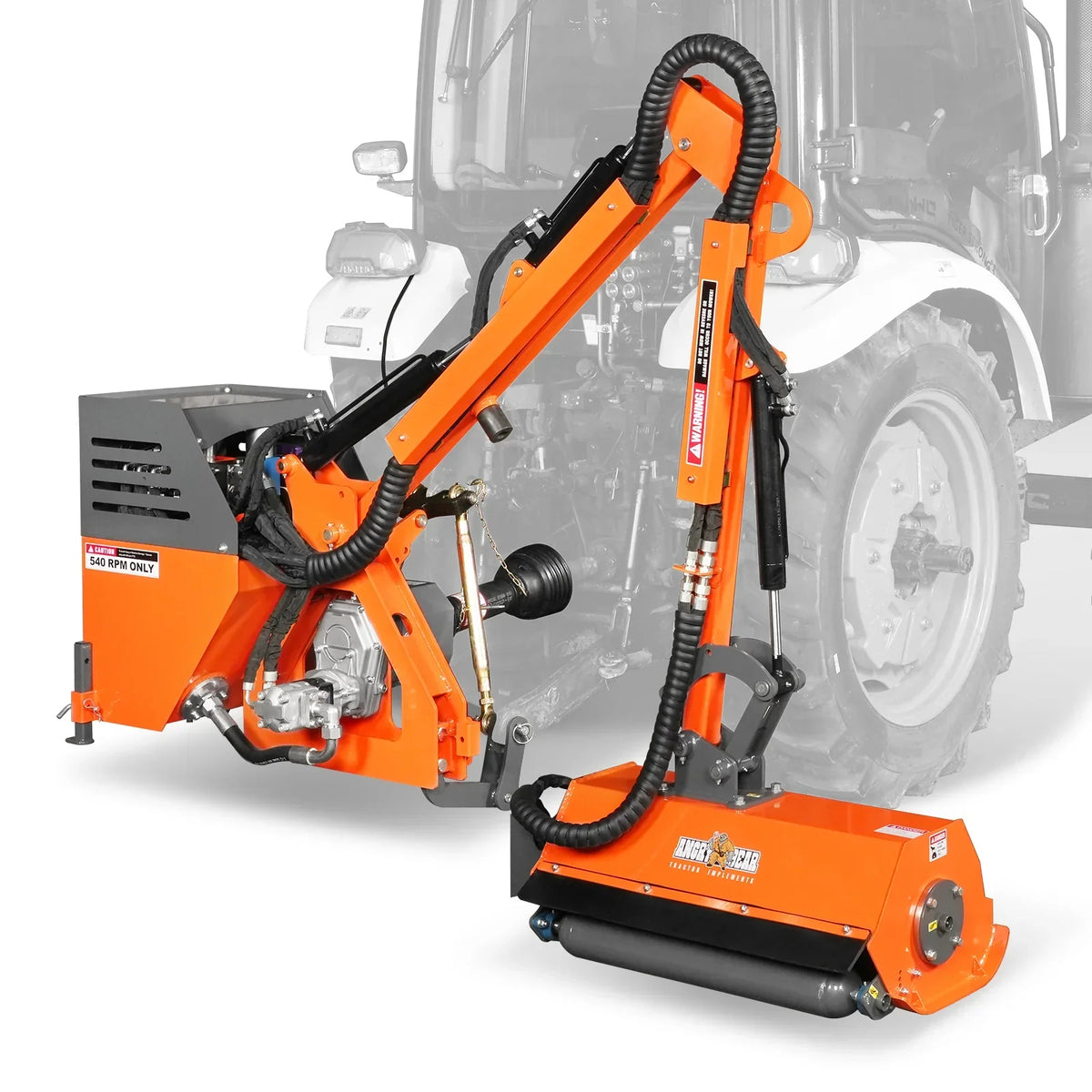 31.5" Remote Control Operation, Maximum Reach 11'2", 3-Point Boom Mower, 20-55HP, ERM80