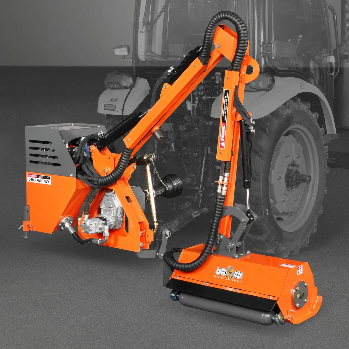 31.5" Remote Control Operation, Maximum Reach 11'2", 3-Point Boom Mower, 20-55HP, ERM80