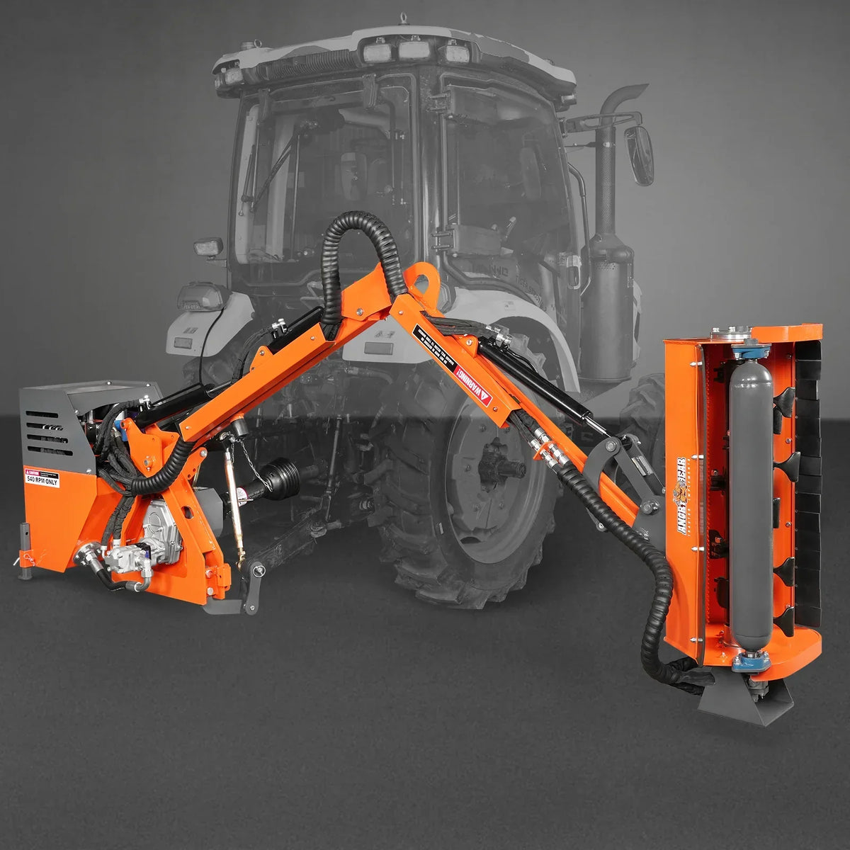 31.5" Remote Control Operation, Maximum Reach 11'2", 3-Point Boom Mower, 20-55HP, ERM80