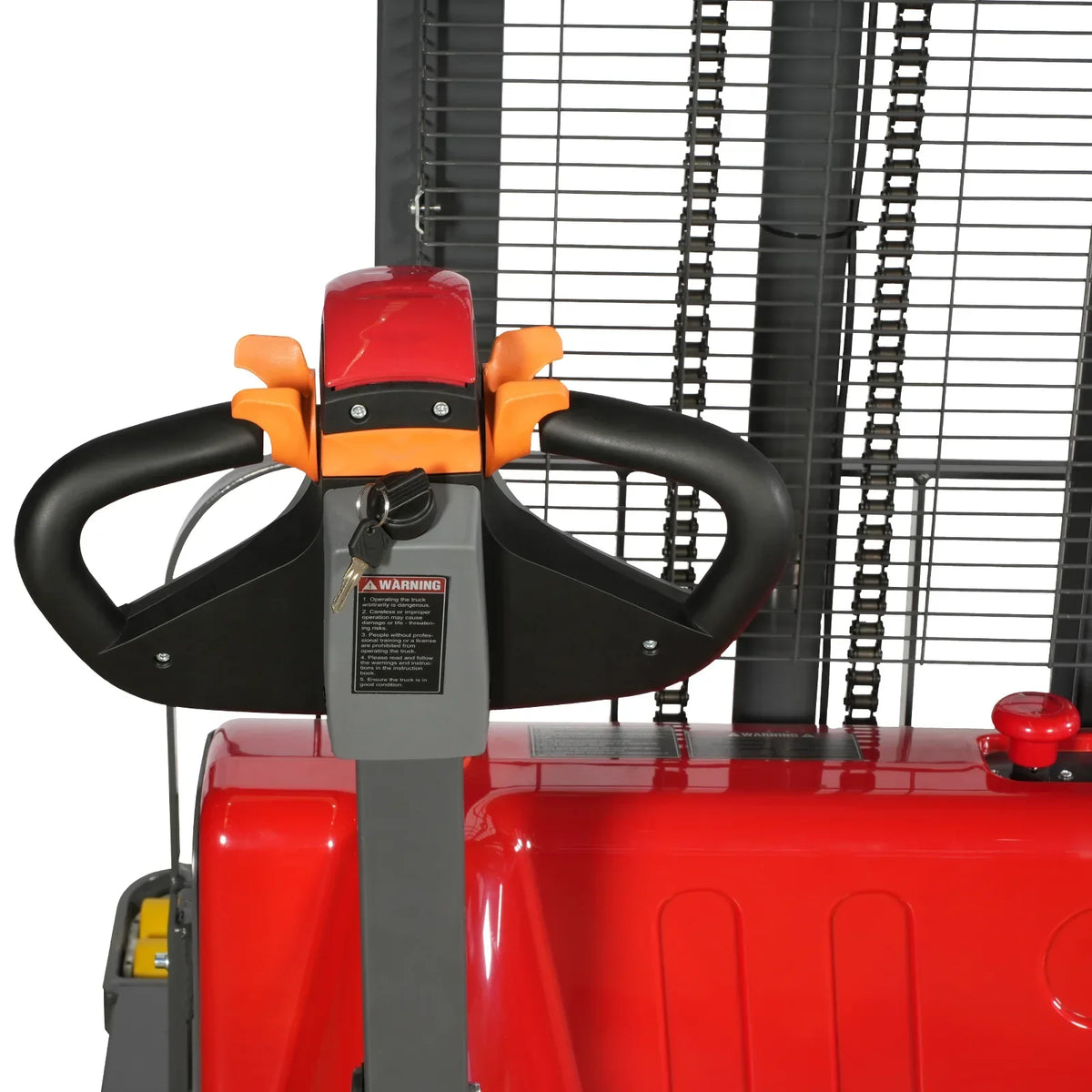 2640lbs Electric Straddle Stacker,  118" Lift,  Adjustable Legs & Forks,  F26-118SLA