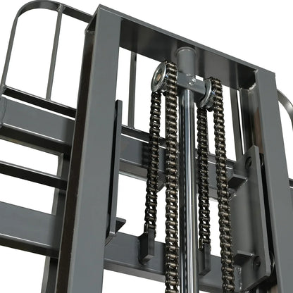 2640lbs Electric Straddle Stacker, 138" Lift,  Adjustable Legs & Forks,  F26-138SLA
