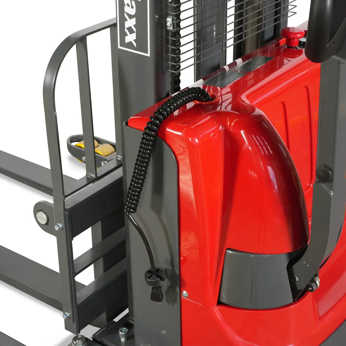 2640lbs Lithium-ion Electric Straddle Stacker,  138" Lift,  Adjustable Legs & Forks,  F26-138S