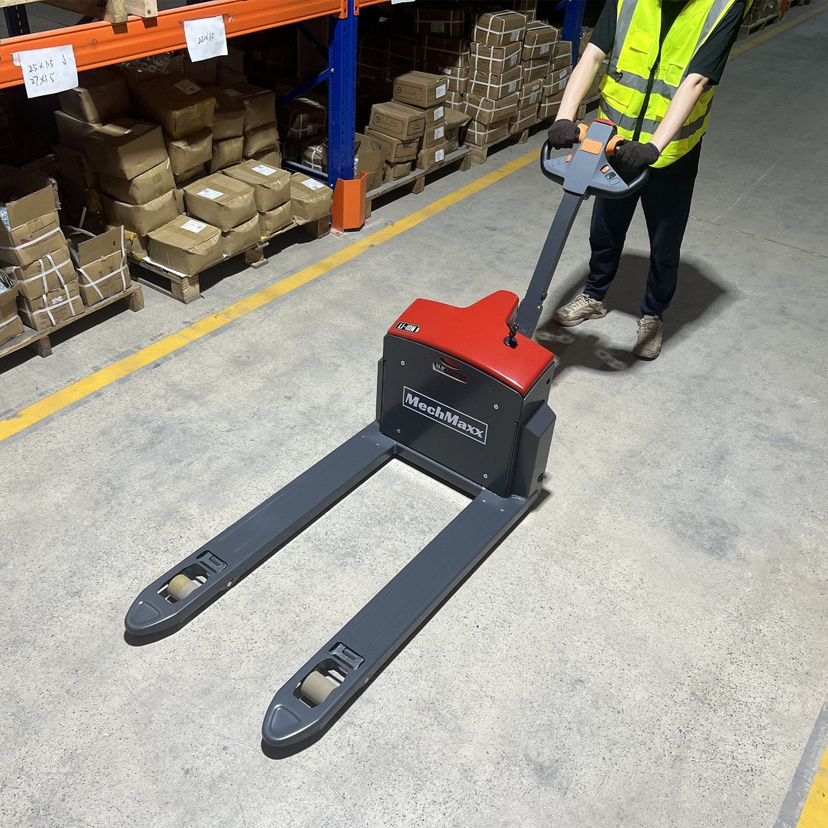 3300lbs Lithium-ion Electric Pallet Jack,  45"x27" Fork,  24V 40Ah Battery,  Walkie Type Truck,  EPT33