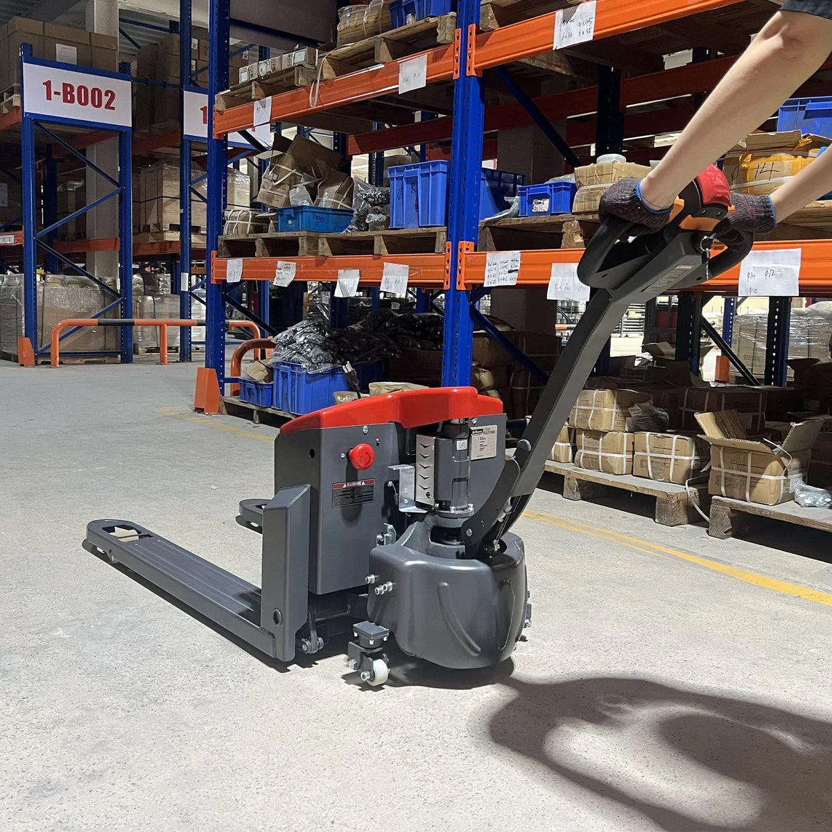 3300lbs Lithium-ion Electric Pallet Jack,  45"x27" Fork,  24V 40Ah Battery,  Walkie Type Truck,  EPT33