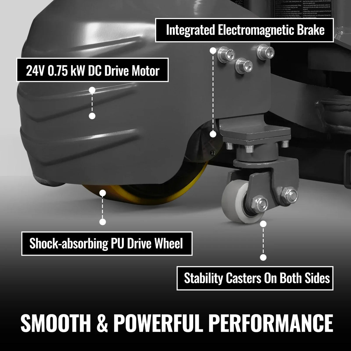 3300lbs Lithium-ion Electric Pallet Jack,  45"x27" Fork,  24V 40Ah Removable Battery,  Walkie Type Truck,  LPT33