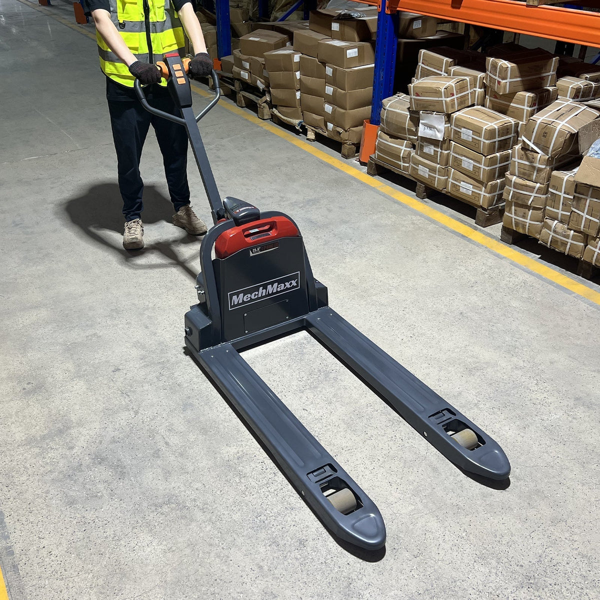 3300lbs Lithium-ion Electric Pallet Jack,  45"x27" Fork,  24V 40Ah Removable Battery,  Walkie Type Truck,  LPT33