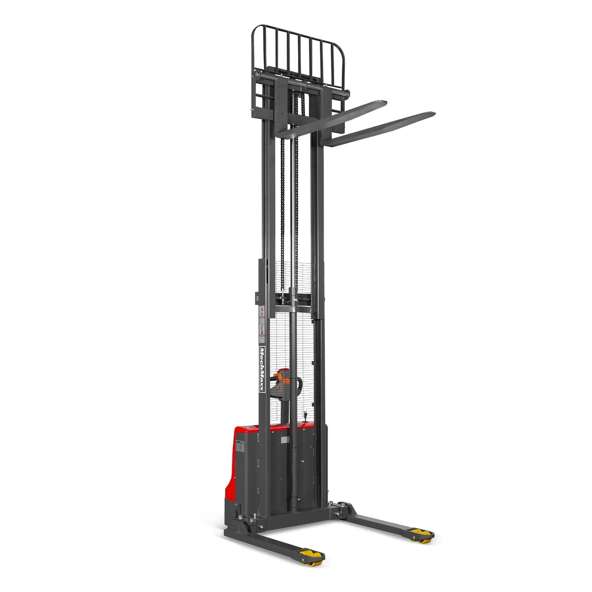 2640lbs Lithium-ion Electric Straddle Stacker,  118" Lift,  Adjustable Legs & Forks,  F26-118S