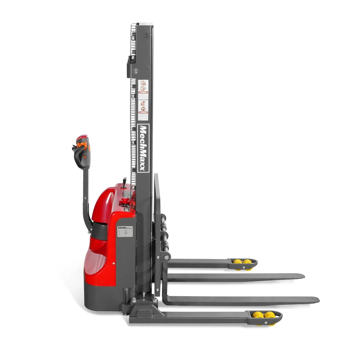 2640lbs Lithium-ion Electric Straddle Stacker,  118" Lift,  Adjustable Legs & Forks,  F26-118S